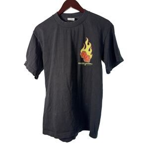 Streetwise Clothing Co Graphic T-Shirt Play To Win Black Dice Flames Size M